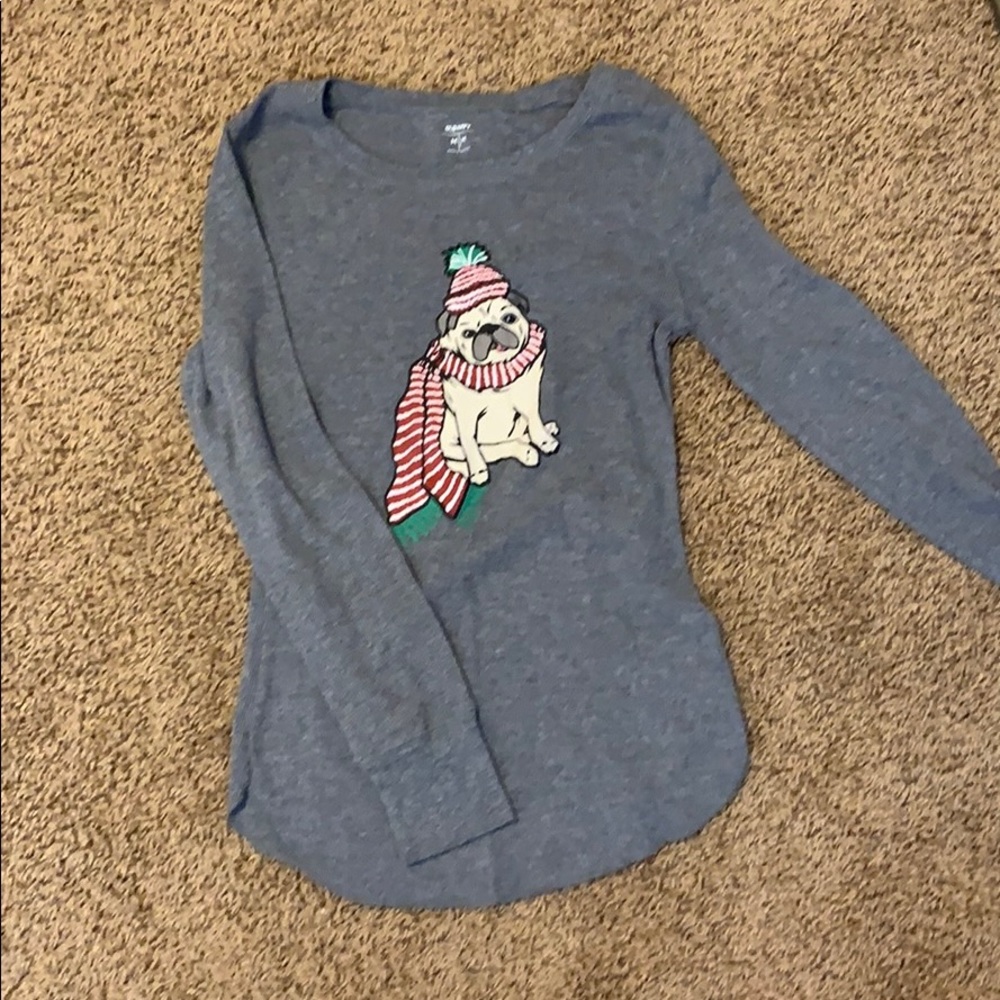 pug long sleeve shirt